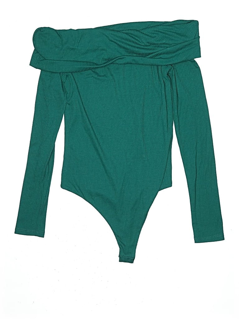 Pre-owned Afrm Bodysuit In Teal