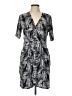 Apt. 9 Graphic Black Casual Dress Size L (petite) - photo 1