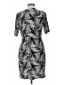 Apt. 9 Graphic Black Casual Dress Size L (petite) - photo 2