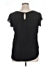 Xhilaration 100% Polyester Black Short Sleeve Top Size XL - photo 2