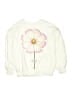 Zara Floral White Sweatshirt Size 9 - 10 - photo 1