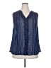 Torrid 100% Polyester Polka Dots Blue Sleeveless Blouse Size 2X Plus (2) - photo 1