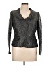 Albert Nipon Graphic Gray Blazer Size 14 - photo 1