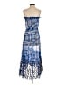 Ramy Brook 100% Polyester Paisley Blue Cocktail Dress Size S - photo 2