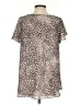 Buddy Love 100% Polyester Animal Print Brown Short Sleeve Blouse Size S - photo 2