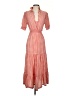 Max Studio Checkered-gingham Orange Casual Dress Size S - photo 1