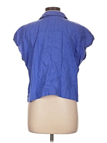 Madewell Boxy Cap-Sleeve Shirt in 100% Linen (view 2)