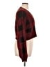 Francesca's Plaid Burgundy Pullover Sweater Size XL - photo 4