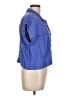 Madewell 100% Linen Blue Short Sleeve Blouse Size L - photo 4