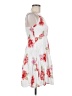 Old Navy 100% Polyester Floral White Cocktail Dress Size M - photo 4