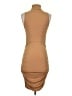 Cider Solid Tan Cocktail Dress Size S - photo 2