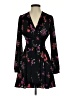 Express 100% Polyester Floral Black Cocktail Dress Size 0 - photo 1