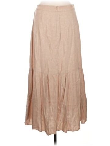 Madewell Linen-Blend Ruffle-Wrap Midi Skirt (view 2)