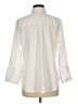 Chico's Solid Ivory 3/4 Sleeve Button-Down Shirt Size M - photo 2