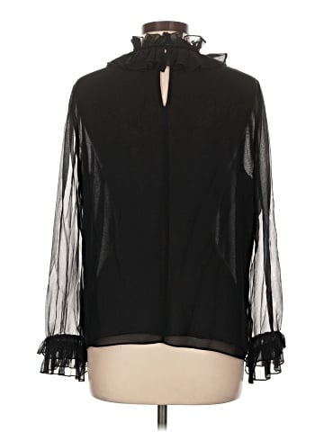 Carolina Herrera Long Sleeve Silk Top (view 2)