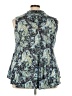 Avenue Paisley Teal Sleeveless Blouse Size 22 Plus - photo 2