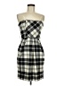 Candie's Plaid Black Ivory Cocktail Dress Size 7 - photo 1
