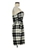 Candie's Plaid Black Ivory Cocktail Dress Size 7 - photo 4
