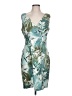 Connected Apparel Tropical Teal Cocktail Dress Size 12 - photo 1