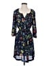 Daniel Rainn 100% Polyester Print Blue Casual Dress Size S - photo 1
