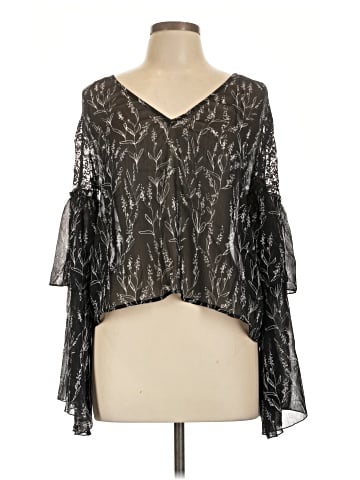Zara Basic 3/4 Sleeve Blouse (view 1)