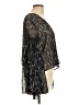 Zara Basic Black 3/4 Sleeve Blouse Size L - photo 4
