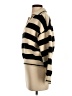 FRNCH 100% Polyester Stripes Tan Pullover Sweater Size S - photo 5