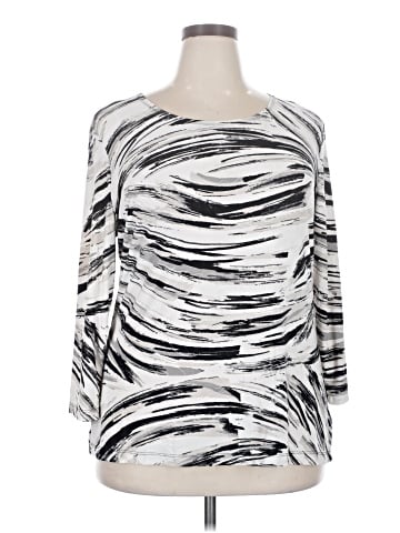 JM Collection 3/4 Sleeve Top (view 1)