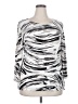 JM Collection Silver 3/4 Sleeve Top Size XXL - photo 1