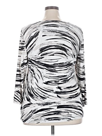 JM Collection 3/4 Sleeve Top (view 2)