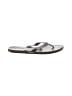 Coach 100% Leather Gray Flip Flops Size 7 - photo 1