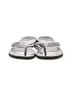Coach 100% Leather Gray Flip Flops Size 7 - photo 2