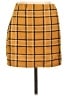 Popular Basics Plaid Yellow Casual Skirt Size L - photo 1