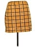 Popular Basics Plaid Yellow Casual Skirt Size L - photo 2