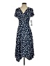Perceptions Polka Dots Blue Casual Dress Size S - photo 1