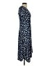 Perceptions Polka Dots Blue Casual Dress Size S - photo 4