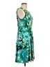 Connected Apparel Tropical Teal Cocktail Dress Size 12 - photo 4