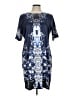 Dana Buchman Print Blue Casual Dress Size 12 - photo 1