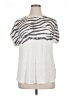 Apt. 9 Animal Print Silver Short Sleeve T-Shirt Size XL - photo 1