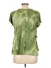 NY Collection Tie-dye Green Short Sleeve Blouse Size L - photo 2
