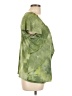 NY Collection Tie-dye Green Short Sleeve Blouse Size L - photo 4