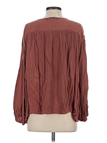 Lavender Brown 3/4 Sleeve Blouse (view 2)