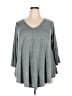 Green Envelope Gray Pullover Sweater Size 2X - photo 1