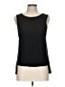 HEATHER 100% Silk Black Sleeveless Top Size L - photo 1