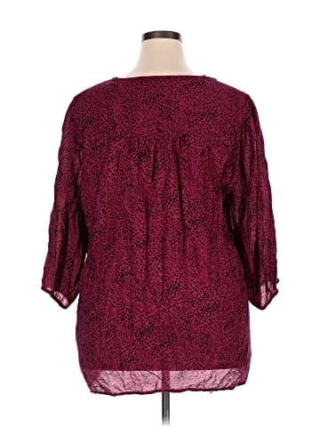 Ulla Popken 3/4 Sleeve Blouse (view 2)