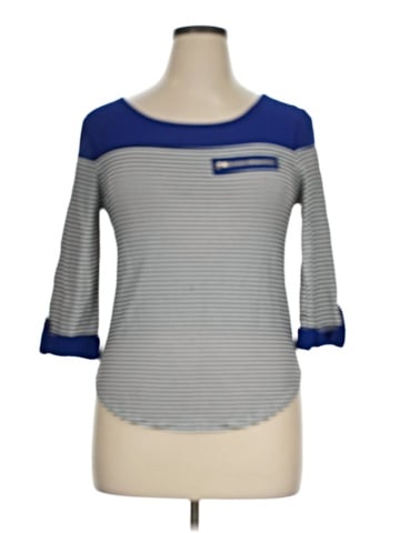 Ashley Blue 3/4 Sleeve Top (view 1)