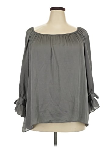 Max Studio 3/4 Sleeve Blouse (view 1)