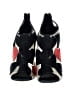 Diane von Furstenberg Hearts Black Heels Size 6 1/2 - photo 2