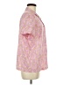 Blair Paisley Pink Short Sleeve Blouse Size M - photo 4