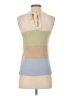 Mine 100% Acrylic Color Block Tan Sweater Vest Size S - photo 2